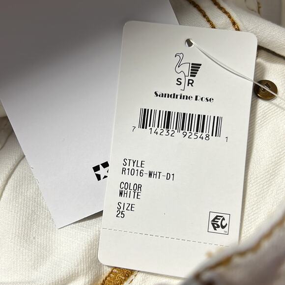 Free People x SANDRINE ROSE Wide Leg Baggy 90s Pants Size 25 NWT - Picture 6 of 8